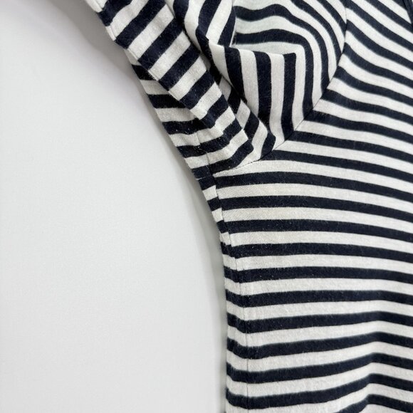 Stem Black & White Striped Organic Cotton Shirt Size M See Photos - Picture 5 of 12